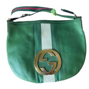 Gucci vintage Blondie GG leather shoulder hobo crossbody bag RARE COLOR